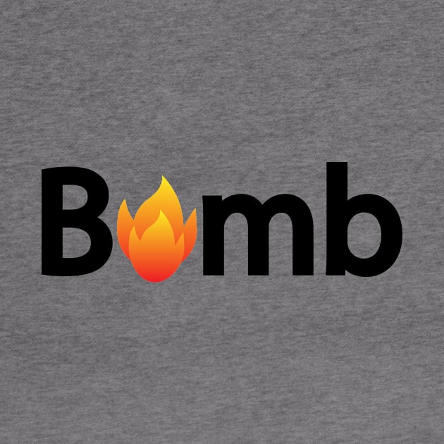 Bomb typographic logo design by CRE4T1V1TY